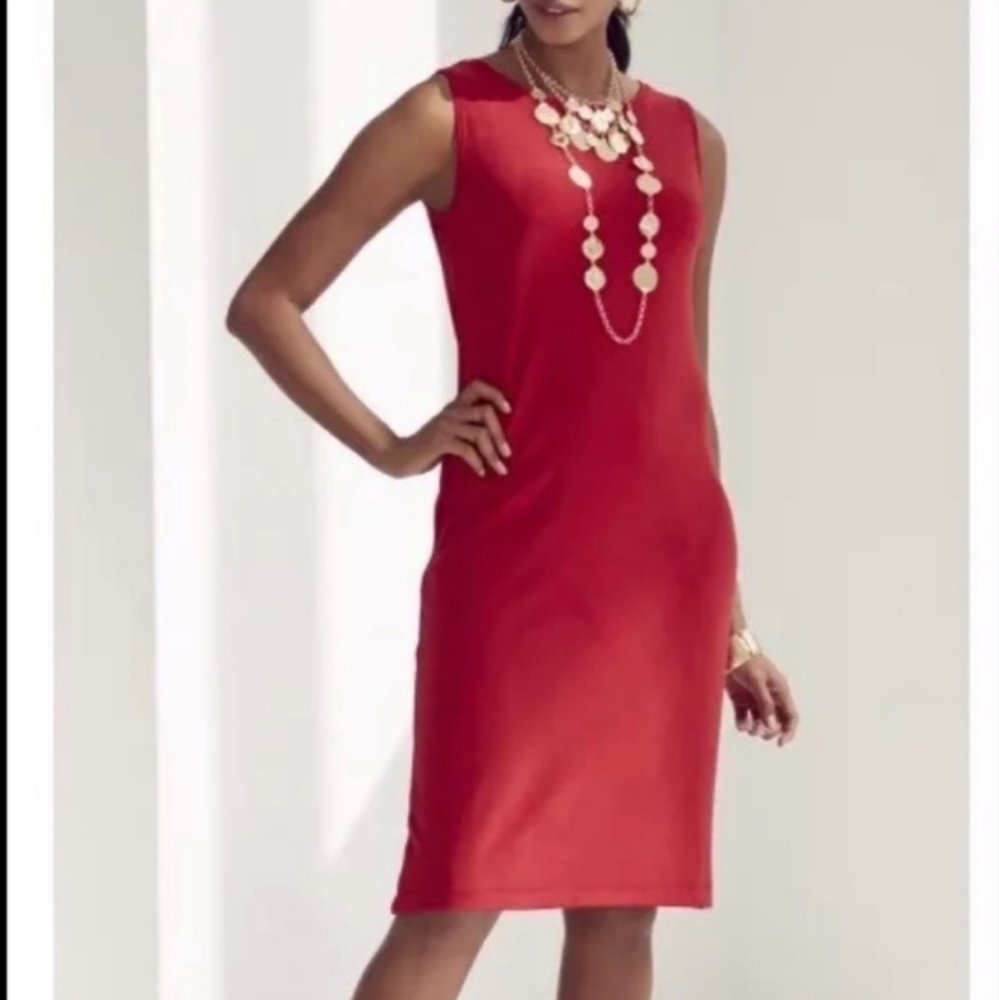Chico's So Slimming Jackie Sleeveless Shift Dress